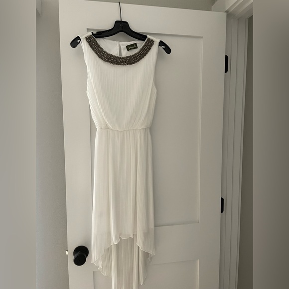 Maude Dresses & Skirts - Gorgeous Hi-Lo beaded neck dress - Small